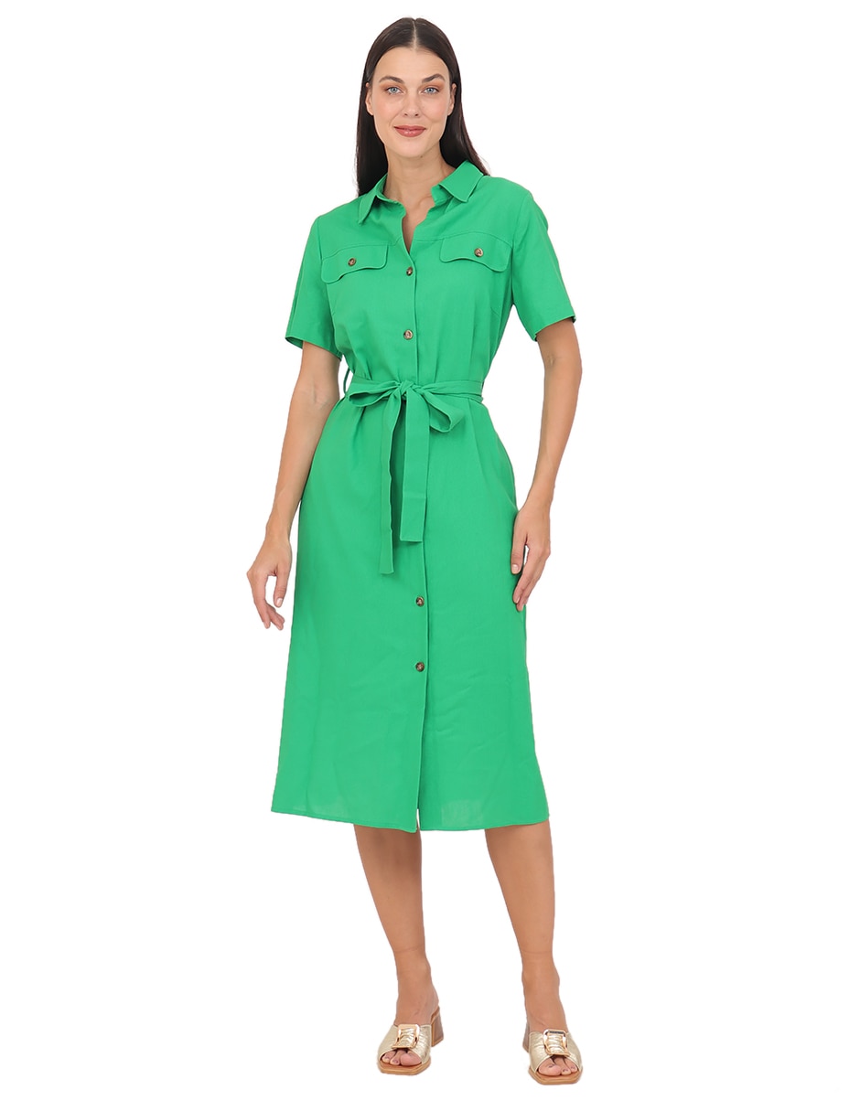 Vestido a la rodilla casual rue de la paix para mujer