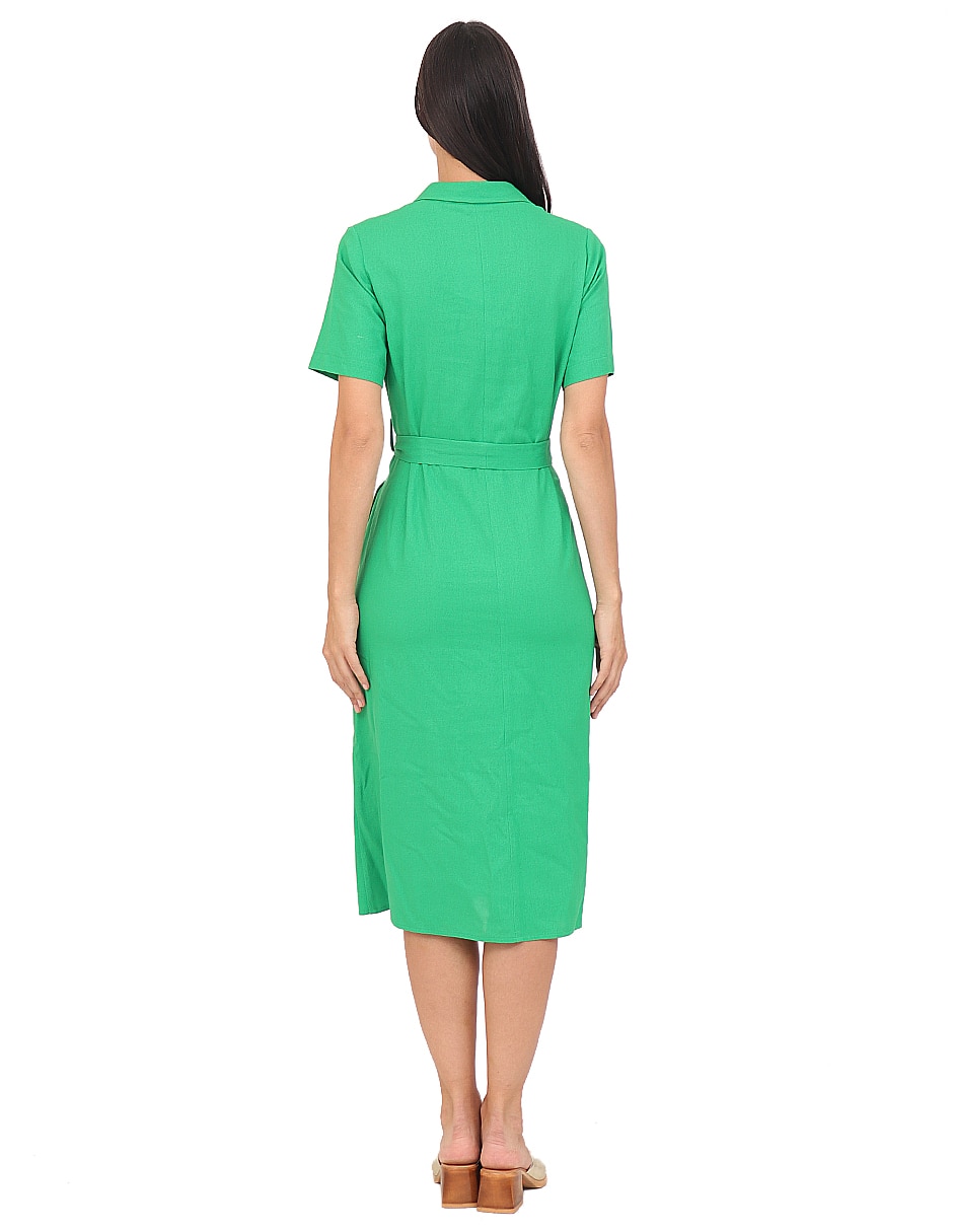 Vestido a la rodilla casual rue de la paix para mujer