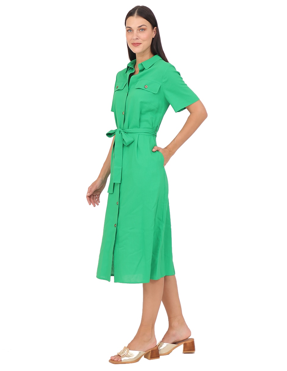 Vestido a la rodilla casual rue de la paix para mujer