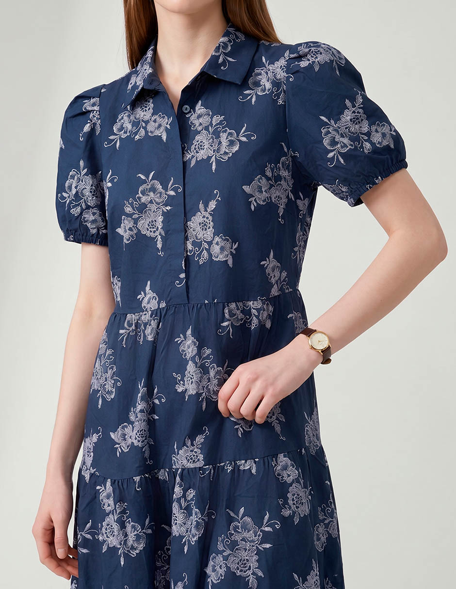 Vestido arriba rodilla casual para mujer 2