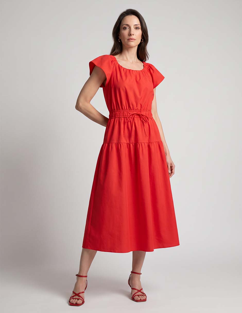 Vestido midi casual connected para mujer