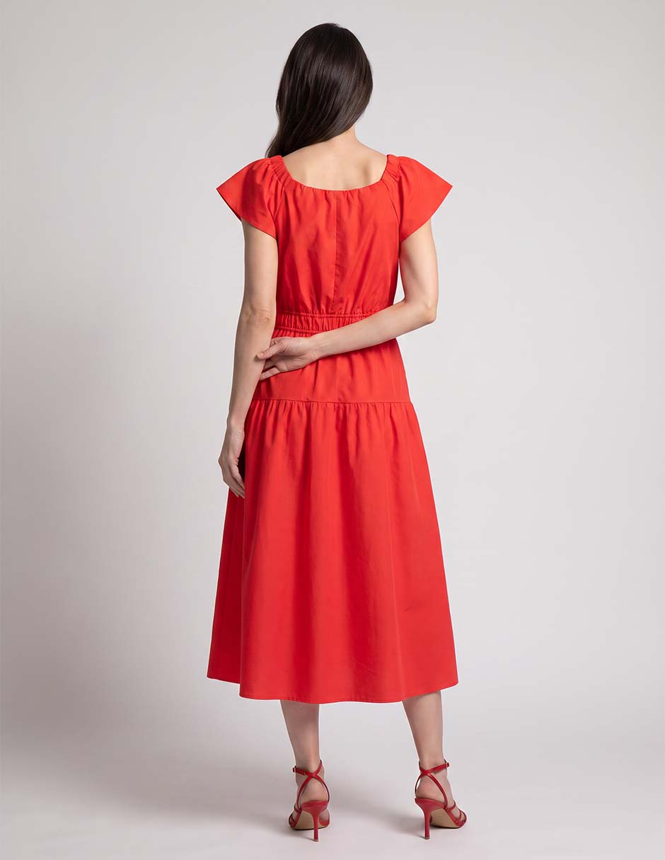 Vestido midi casual connected para mujer