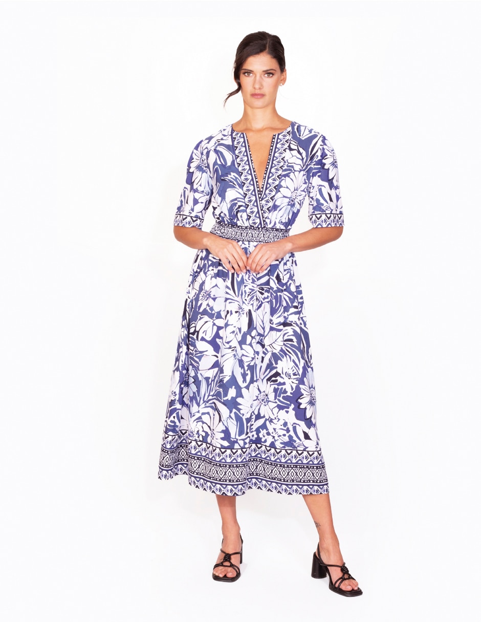 Vestido 3/4 casual para mujer