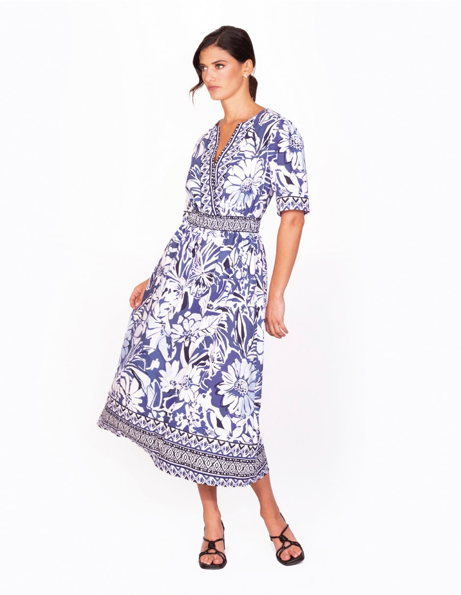 Vestido 3/4 casual para mujer