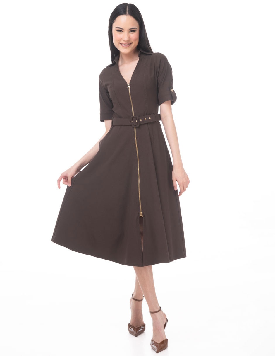 Vestido midi casual para mujer