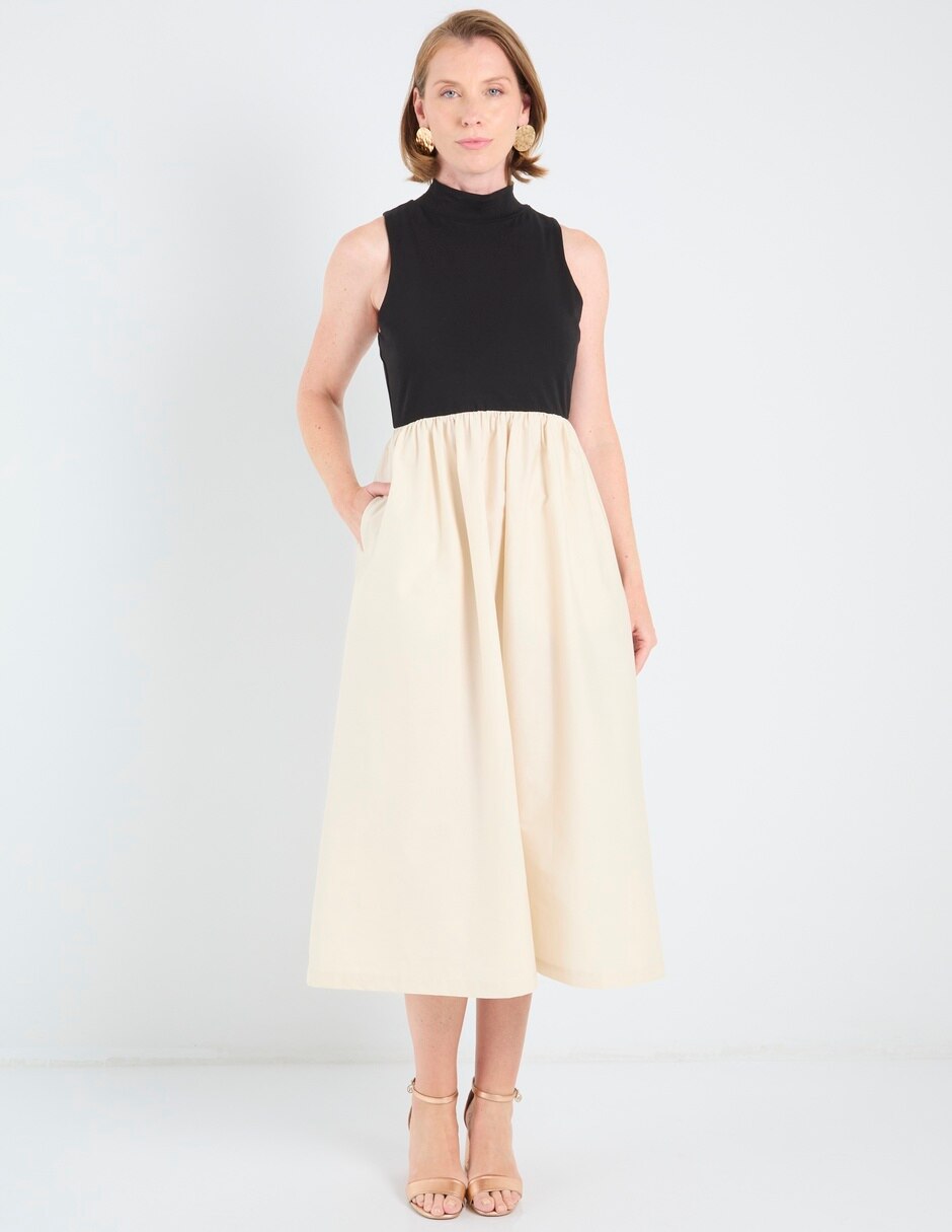 Vestido midi casual para mujer Vestido midi casual para mujer