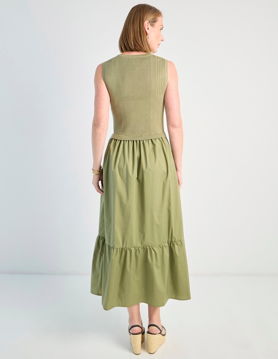 Vestido arriba rodilla casual para mujer 4