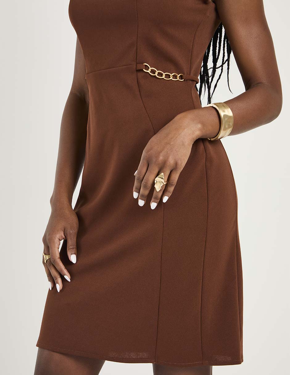 Vestido arriba rodilla formal para mujer 2