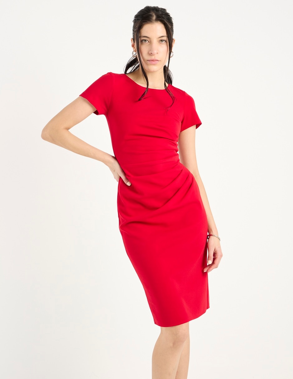 Vestido arriba rodilla formal para mujer