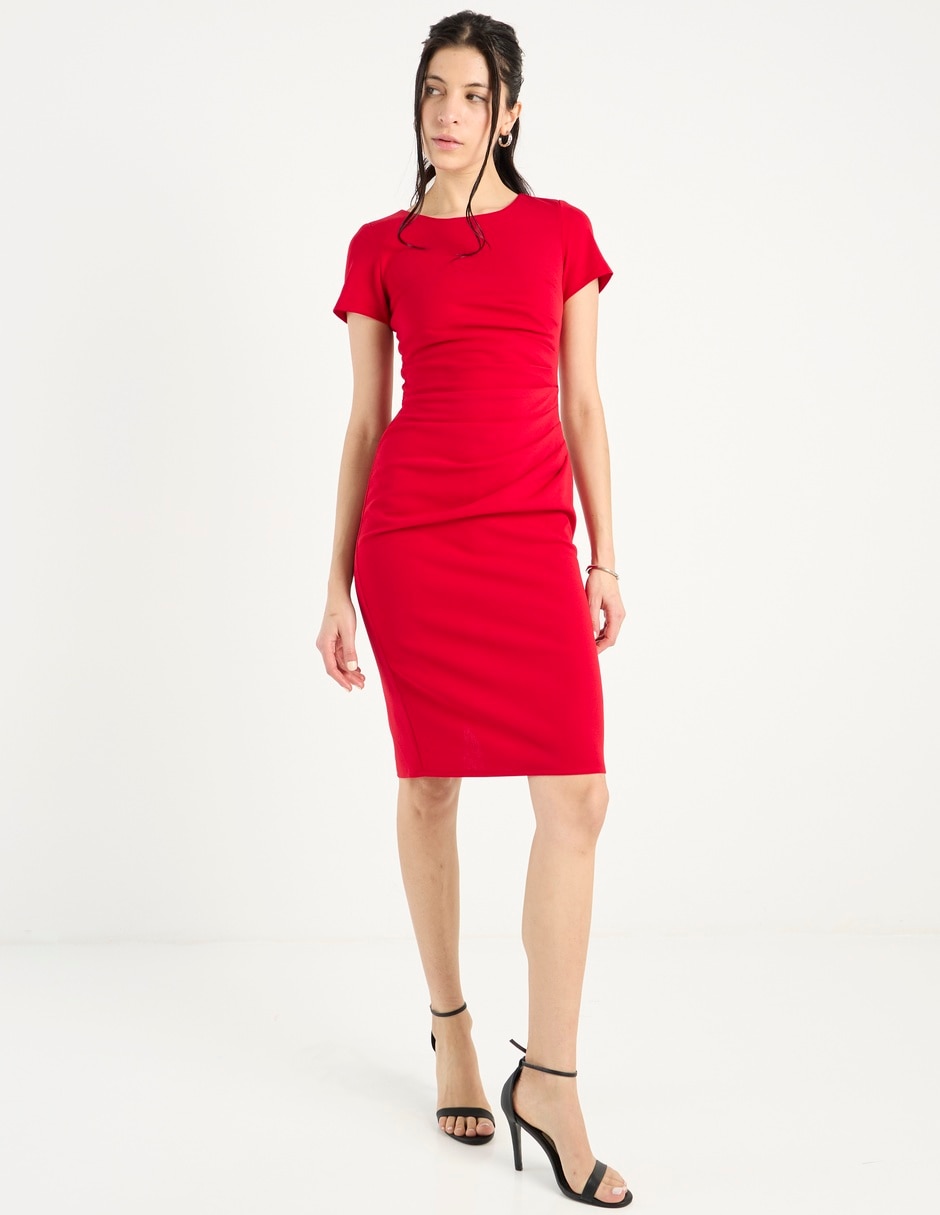 Vestido arriba rodilla formal para mujer