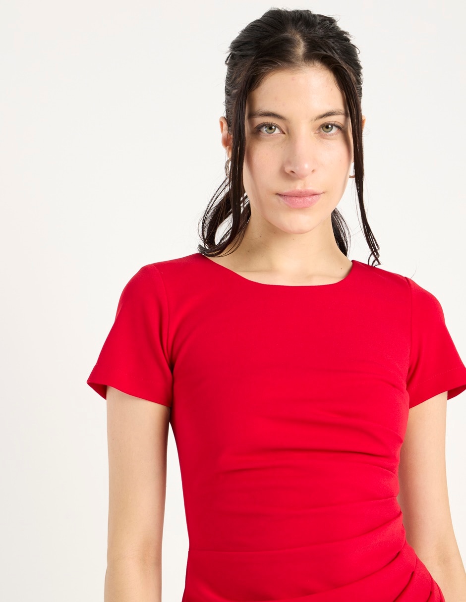 Vestido arriba rodilla formal para mujer