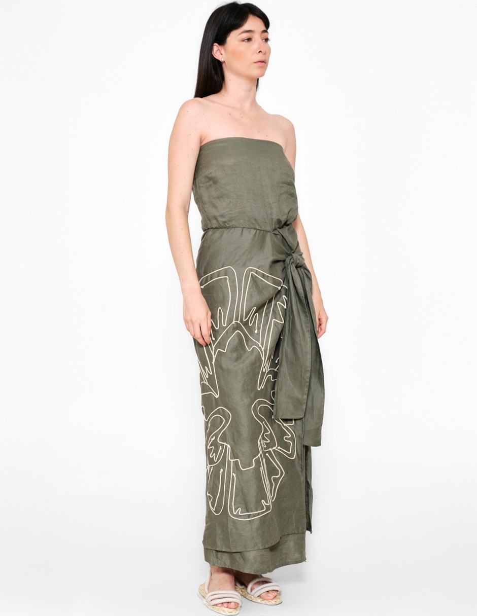Vestido largo casual colección tuscan soul para mujer