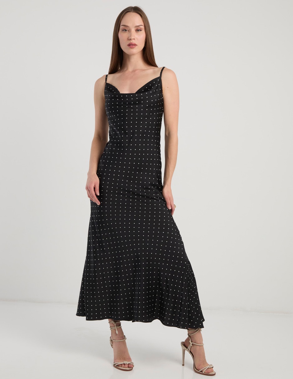 Vestido crop de fiesta escote medio Vestido crop de fiesta escote medio