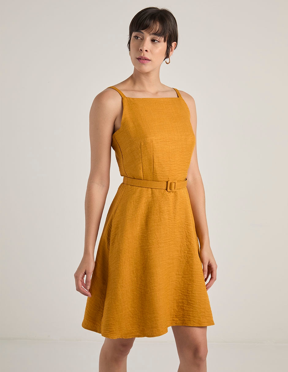 Vestido a la rodilla casual para mujer 1