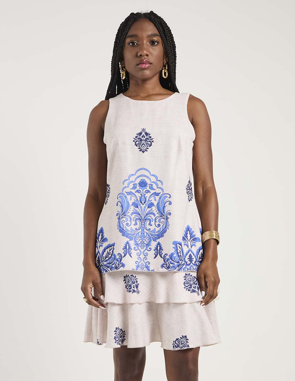 Vestido arriba de la rodilla casual para mujer 1