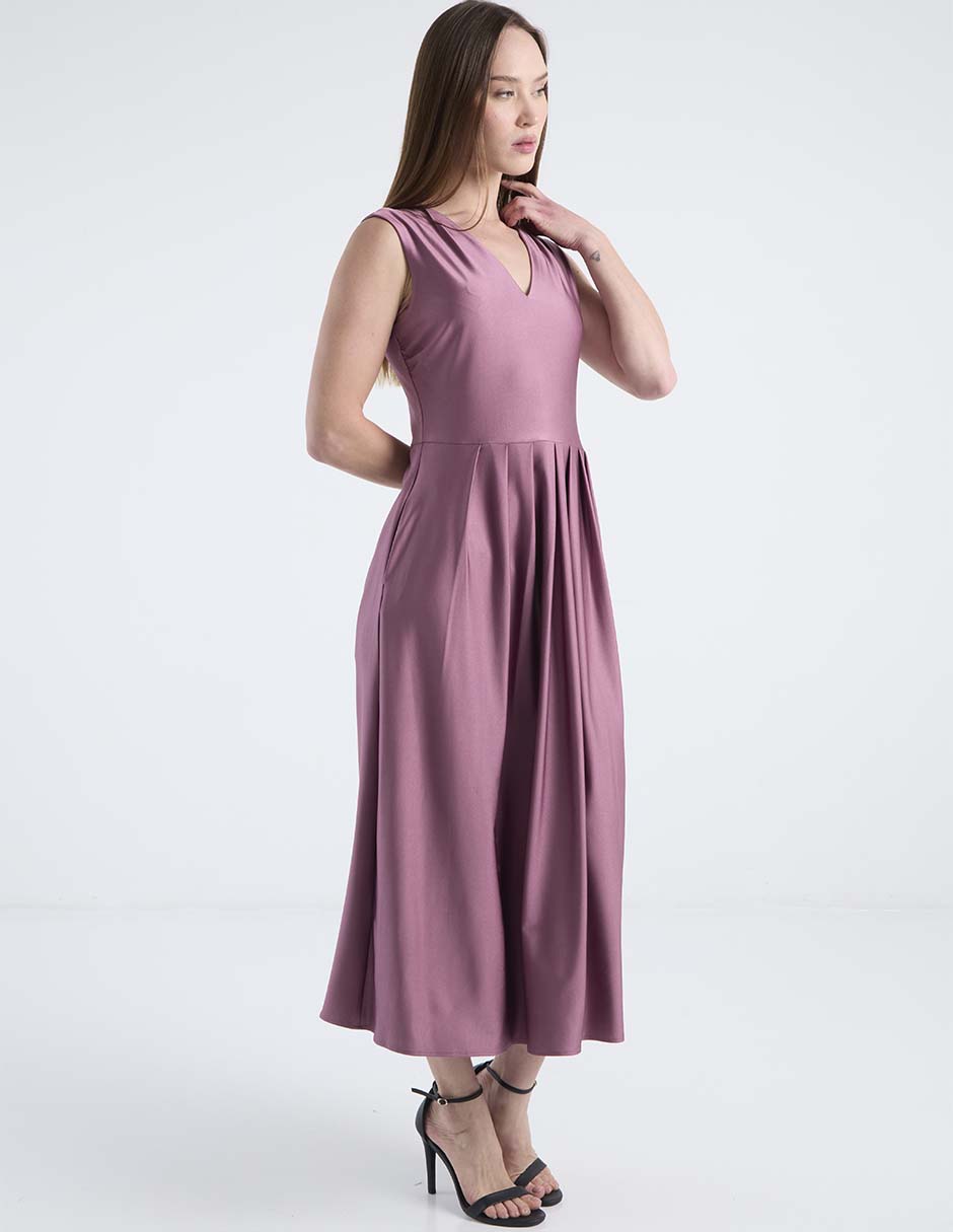 Vestido crop de fiesta escote V 8