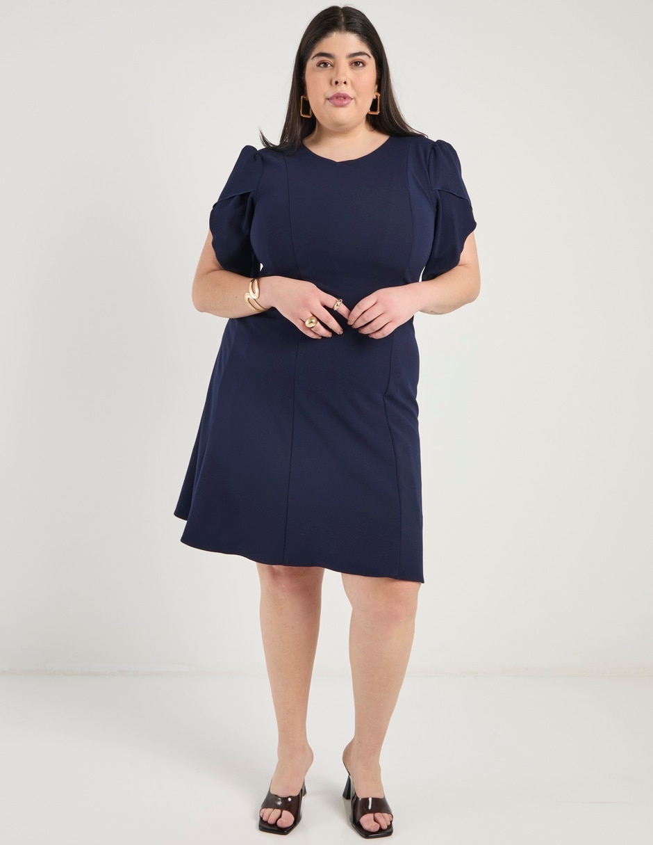 Vestido arriba rodilla casual para mujer 6