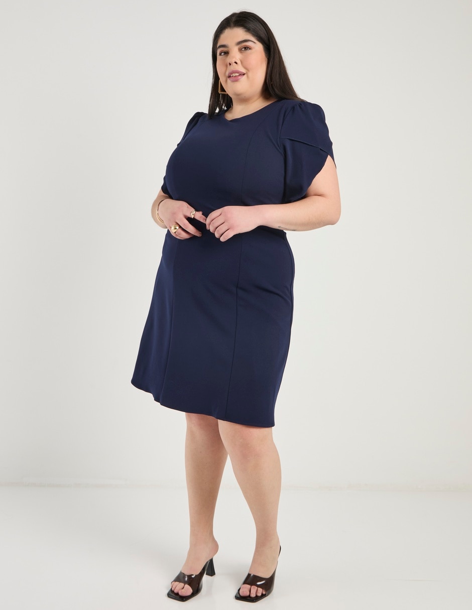 Vestido arriba rodilla casual para mujer 7