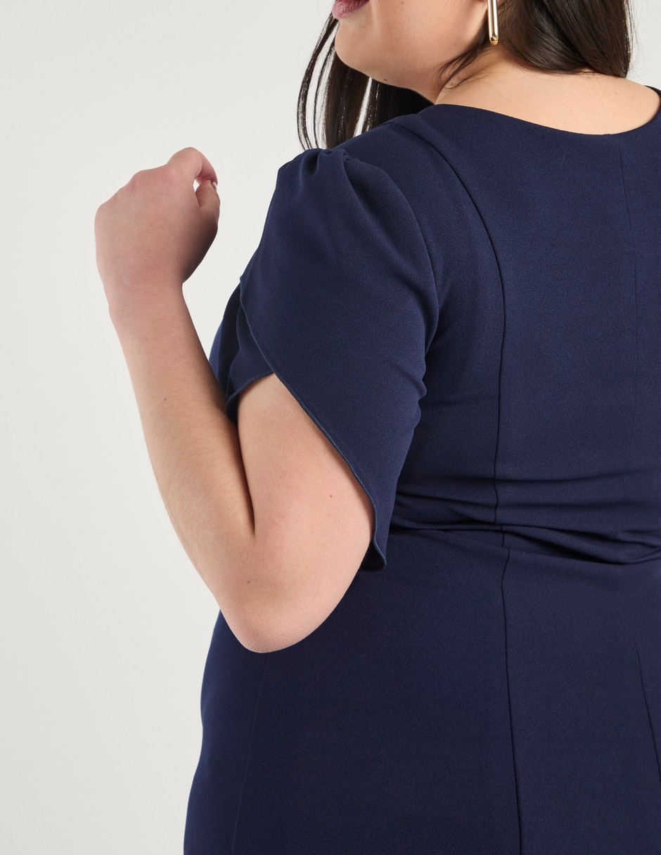 Vestido arriba rodilla casual para mujer 9
