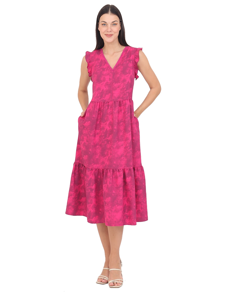 Vestido midi casual para mujer Vestido midi casual para mujer