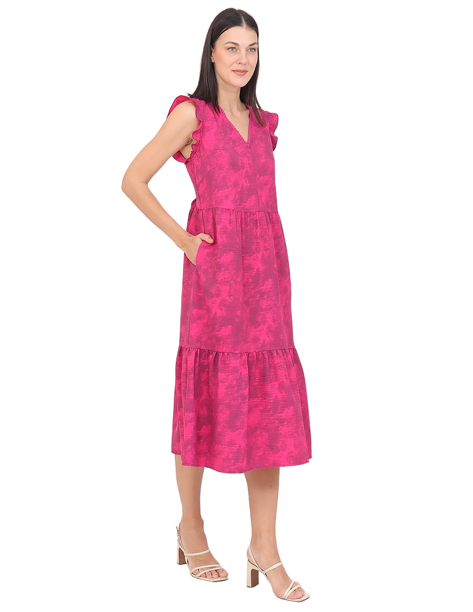 Vestido midi casual rue de la paix para mujer
