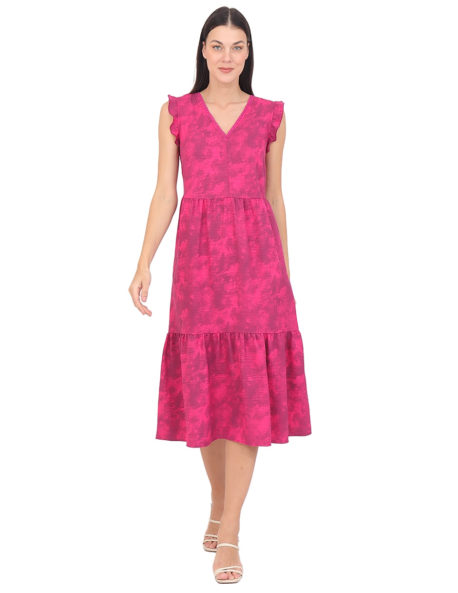Vestido midi casual rue de la paix para mujer