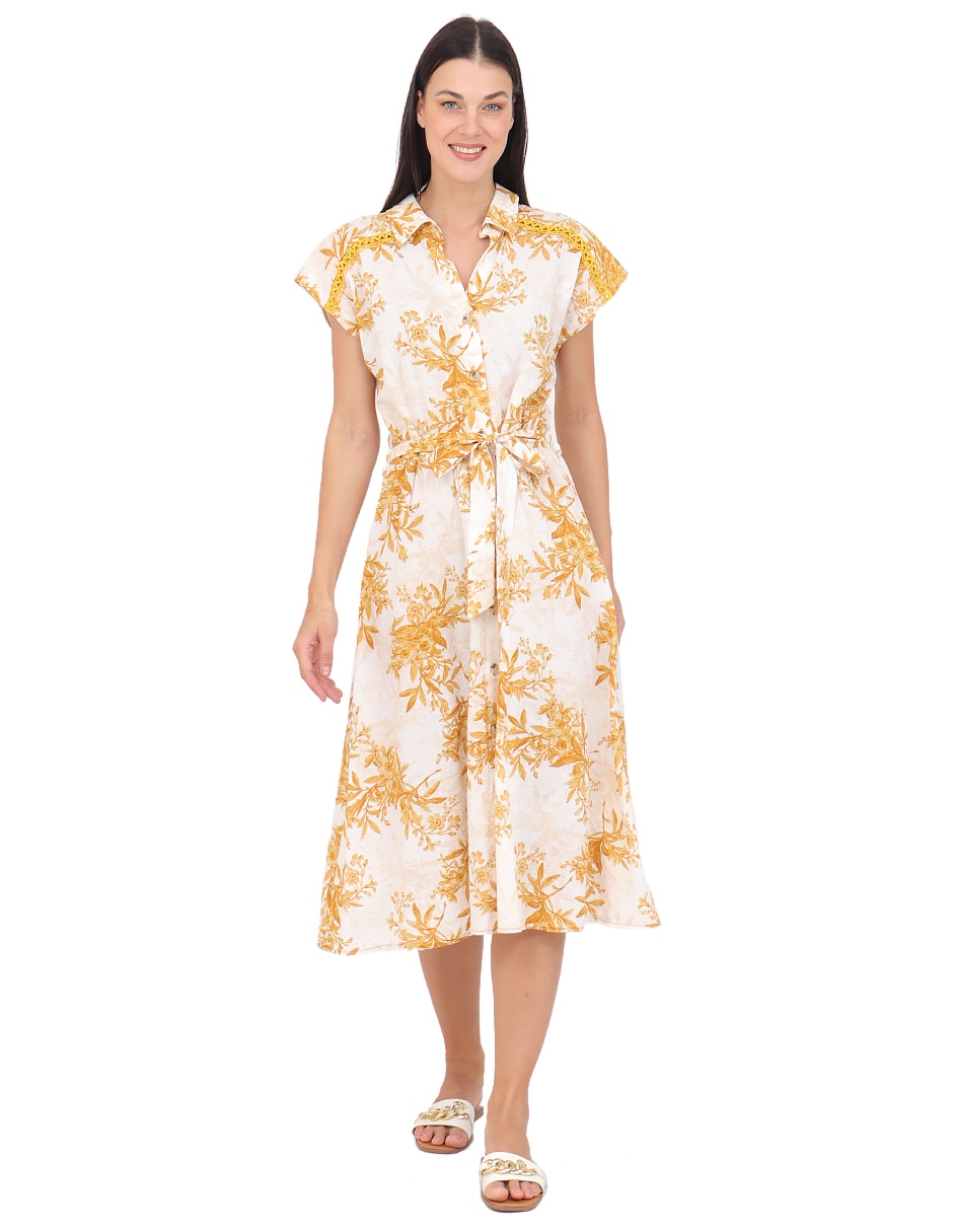 Vestido midi casual para mujer