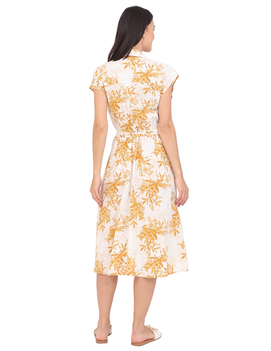 Vestido midi casual rue de la paix para mujer