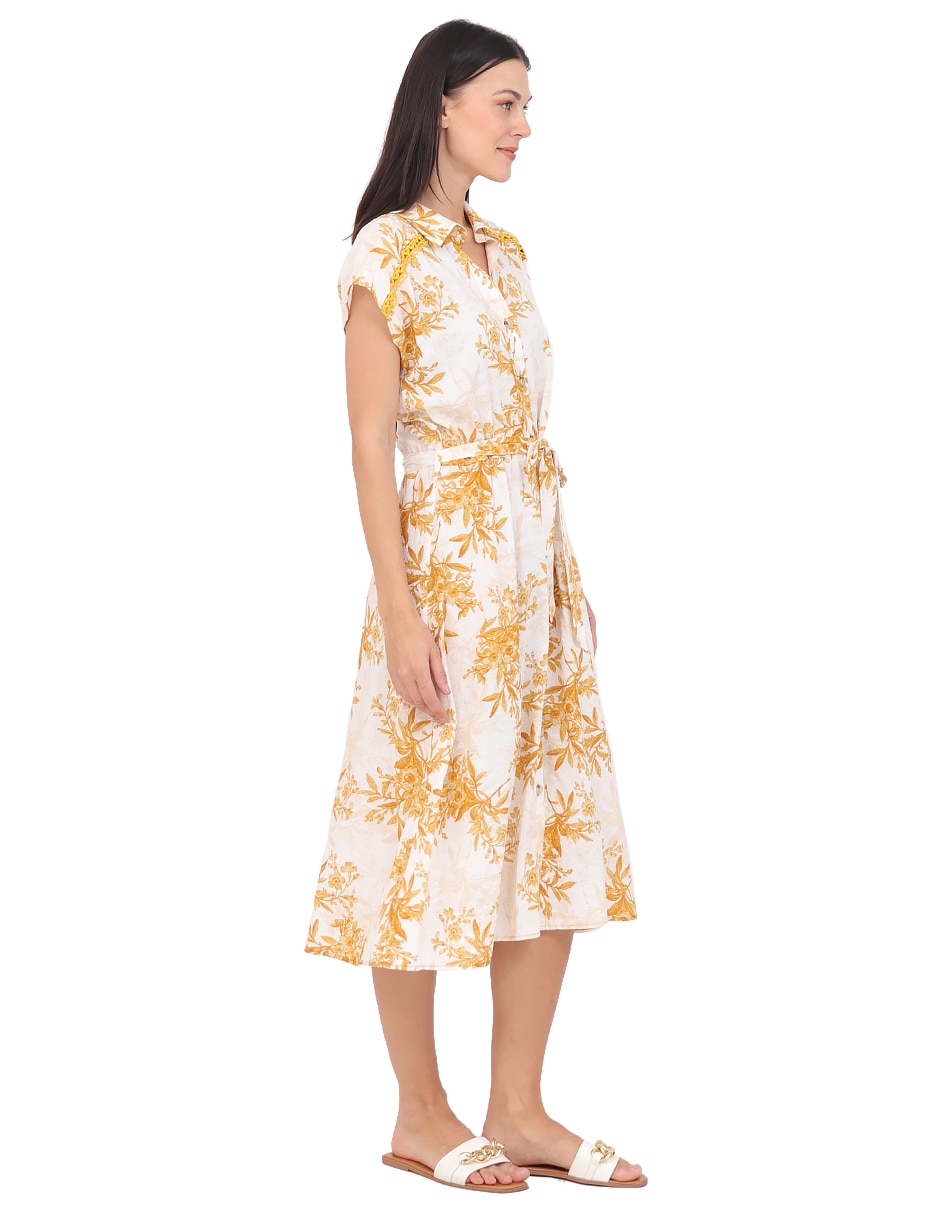 Vestido midi casual rue de la paix para mujer