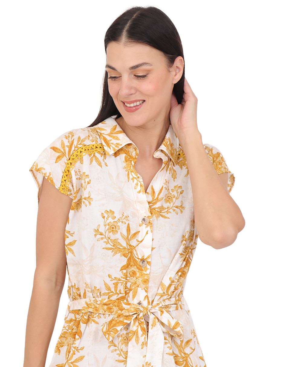 Vestido midi casual rue de la paix para mujer