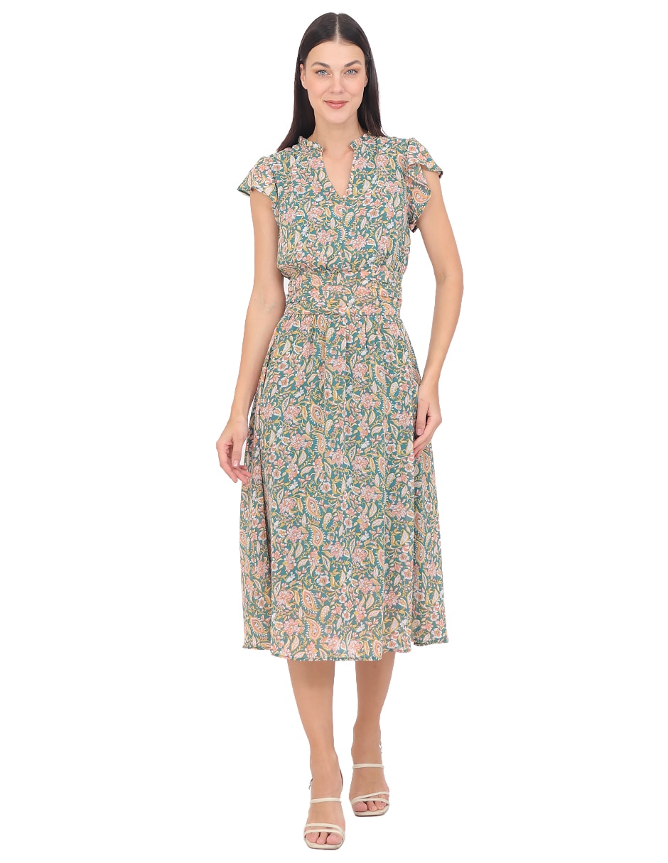 Vestido midi casual para mujer Vestido midi casual para mujer