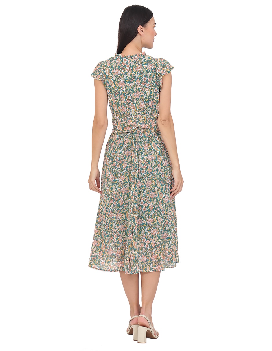 Vestido midi casual rue de la paix para mujer