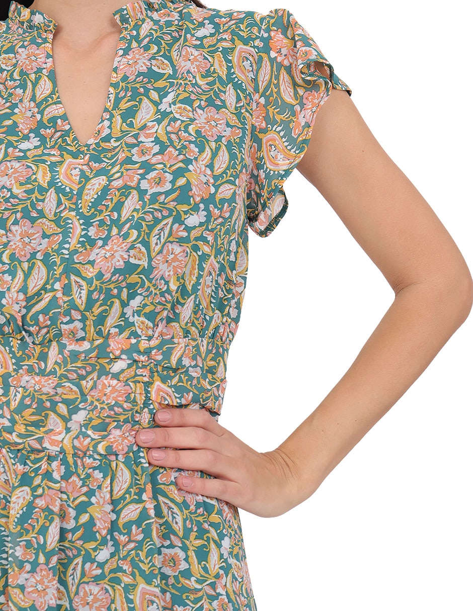 Vestido midi casual rue de la paix para mujer