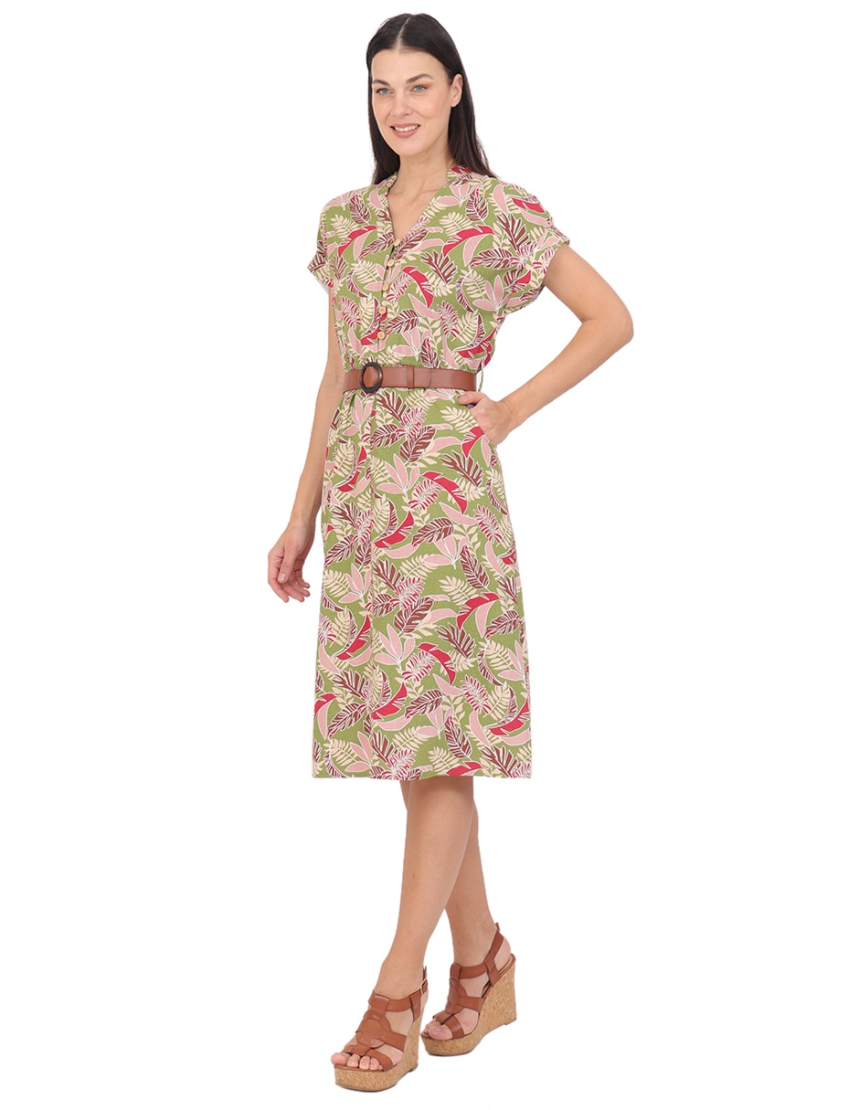 Vestido 3/4 casual rue de la paix para mujer