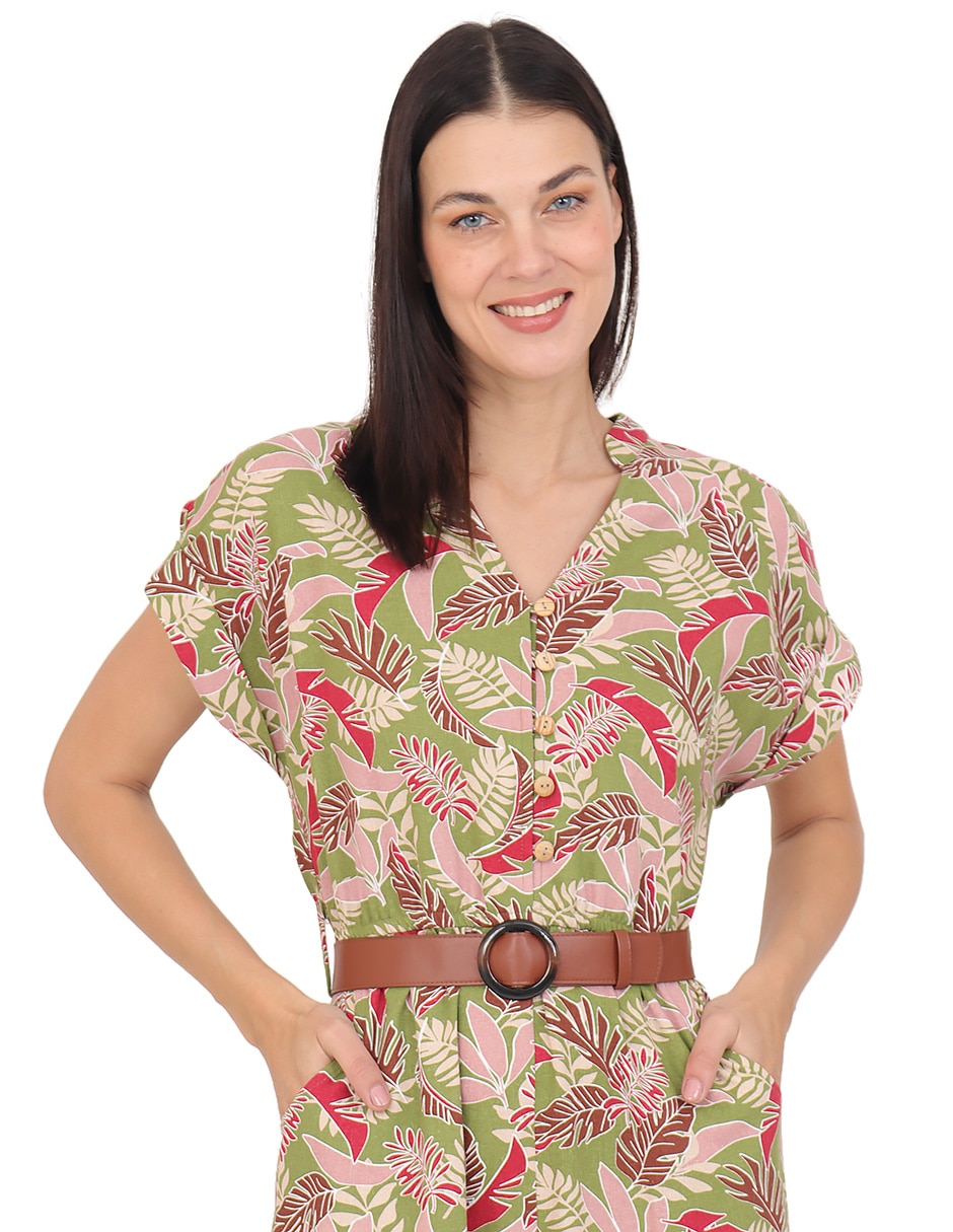 Vestido 3/4 casual rue de la paix para mujer