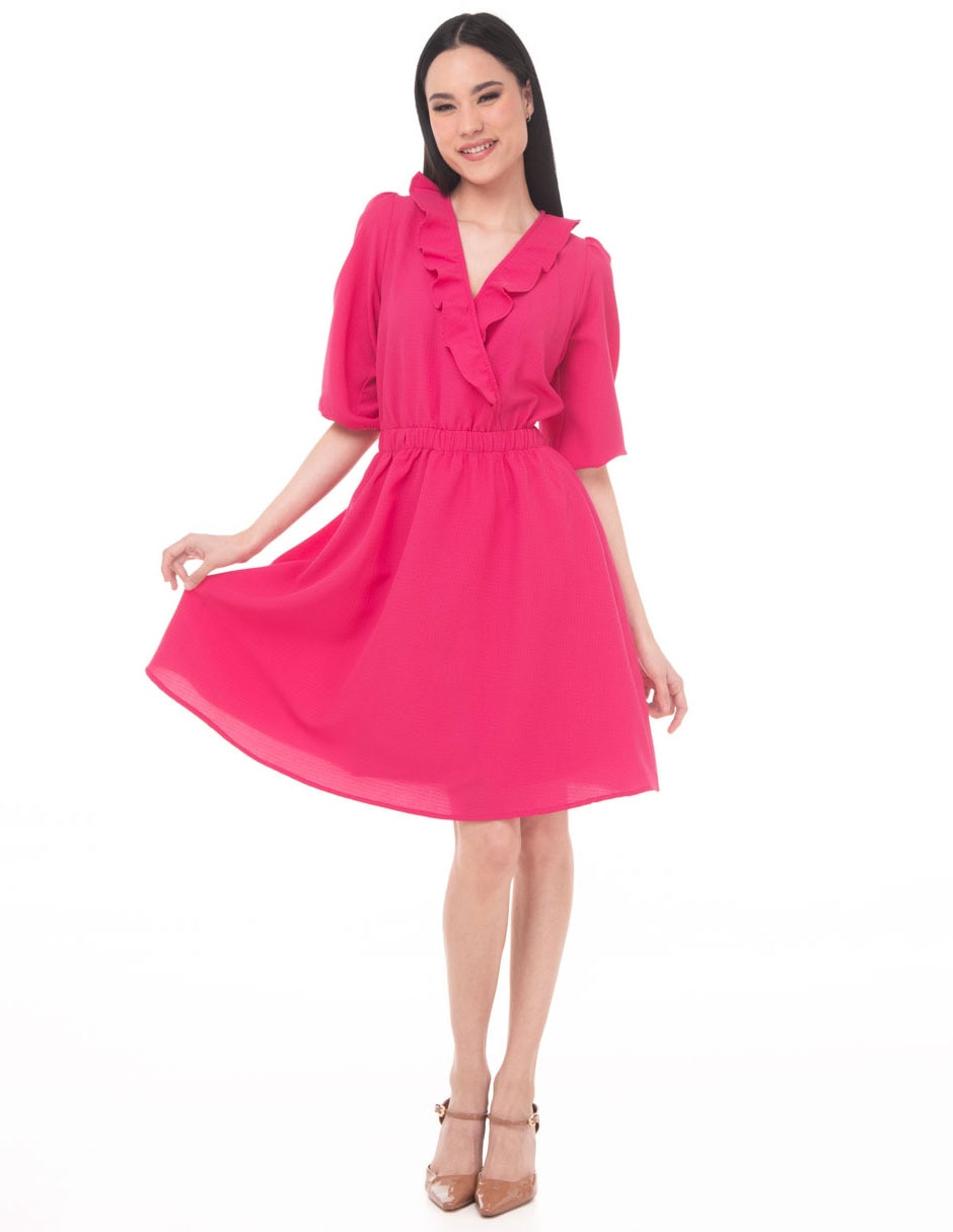 Vestido a la rodilla casual para mujer