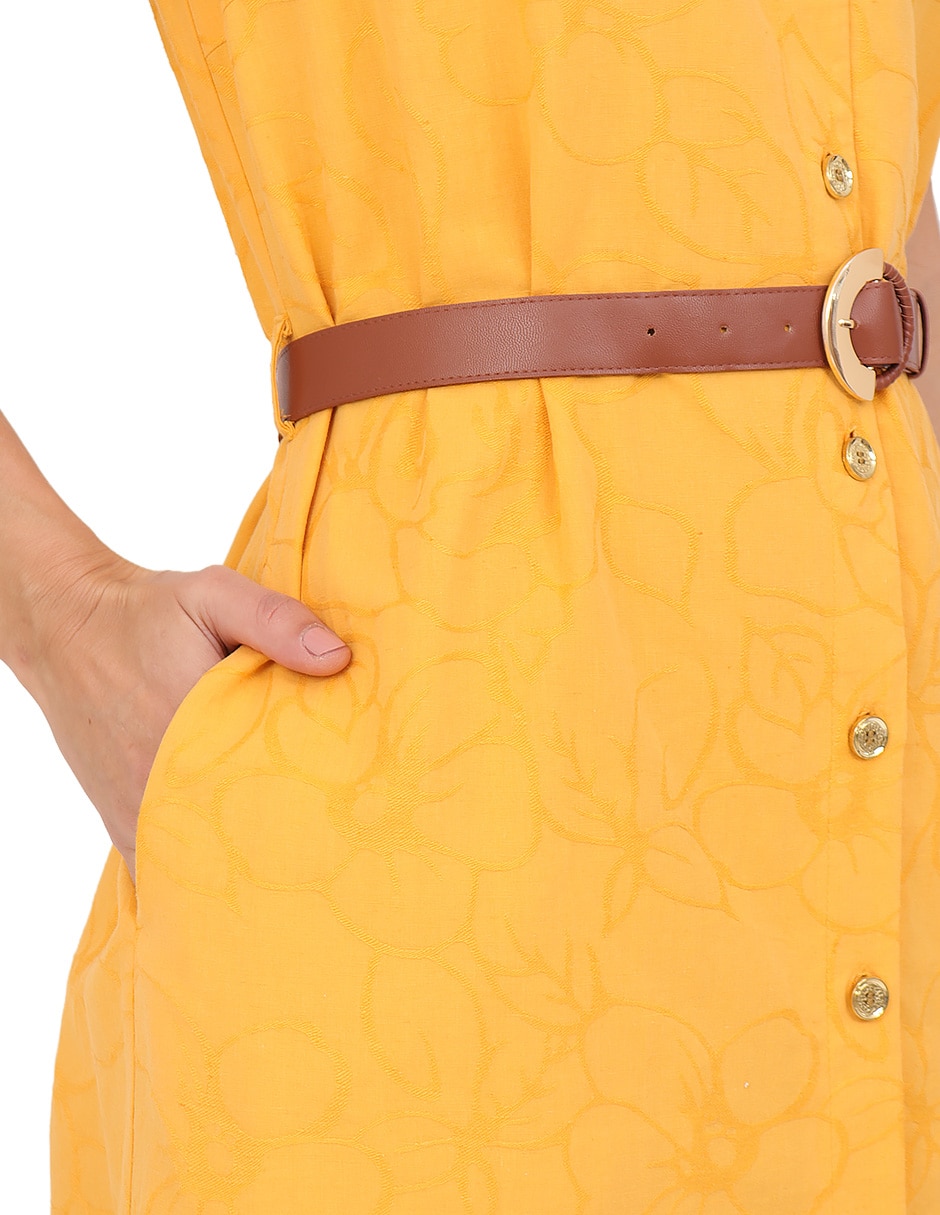 Vestido midi casual rue de la paix para mujer