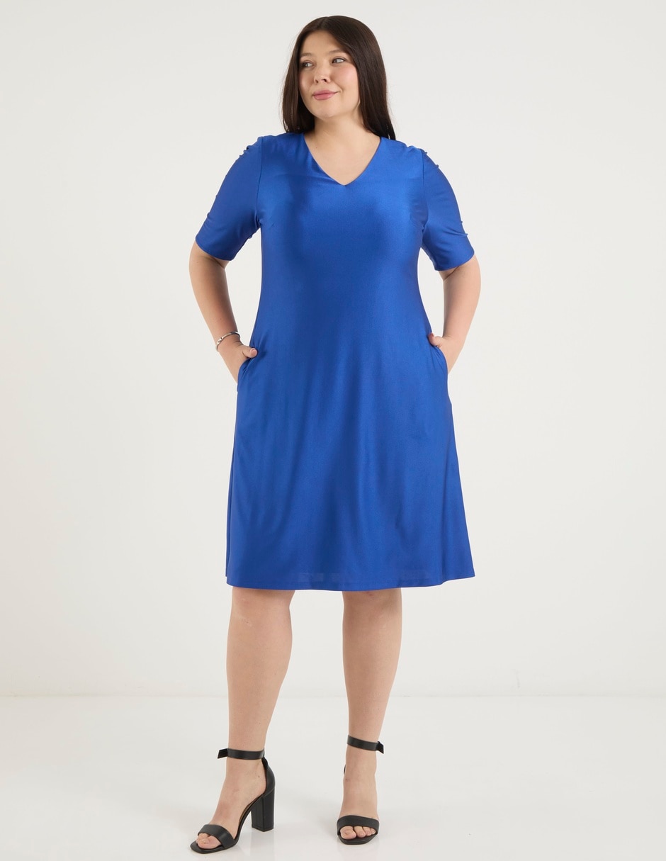 Vestido a la rodilla casual para mujer 3