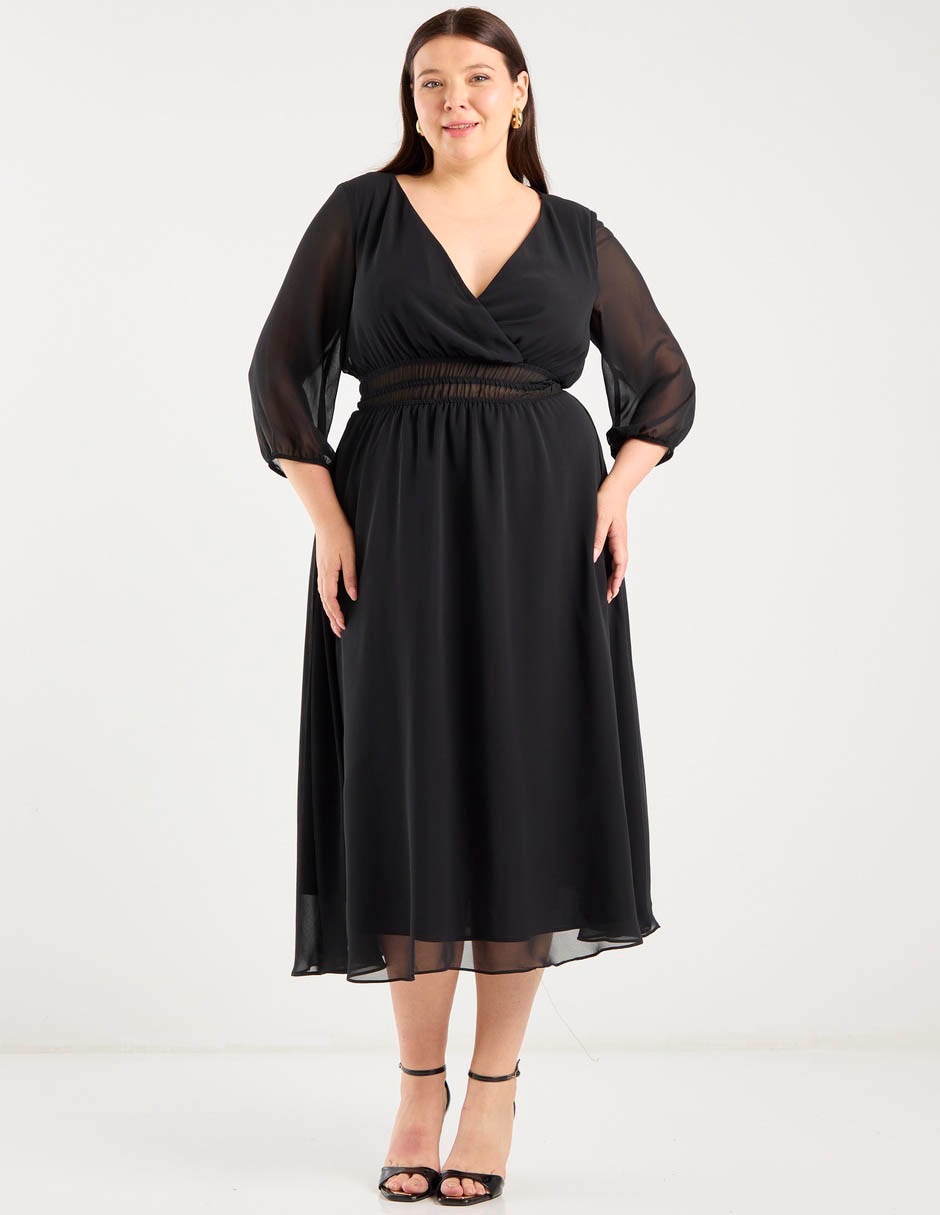 Vestido midi casual para mujer Vestido midi casual para mujer