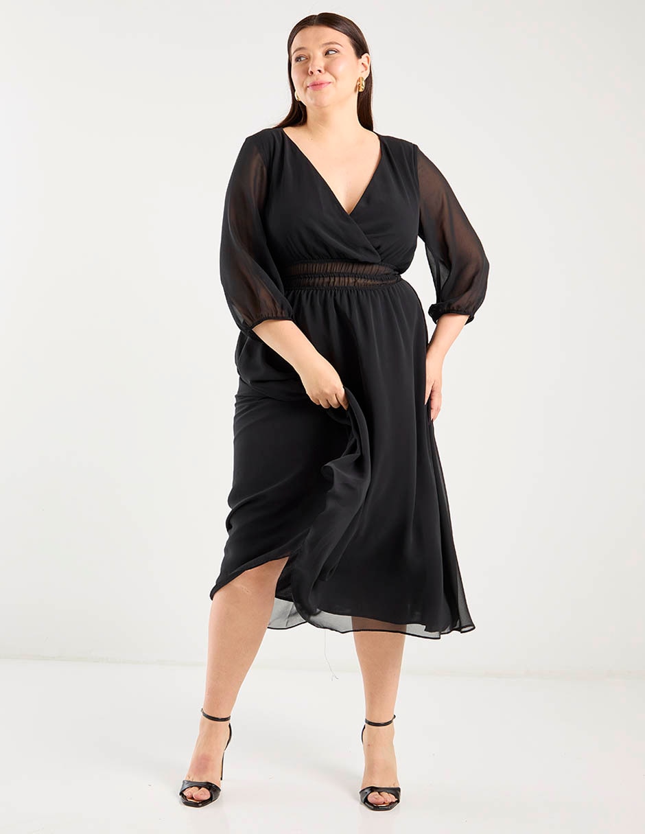Vestido midi casual para mujer