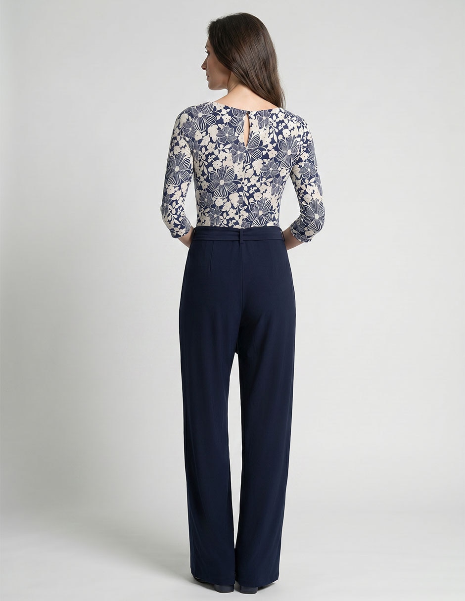 Jumpsuit Karen Olivier casual estampado floral para mujer