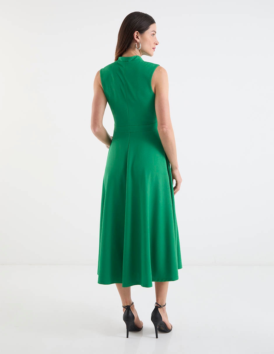 Vestido crop casual escote V 11