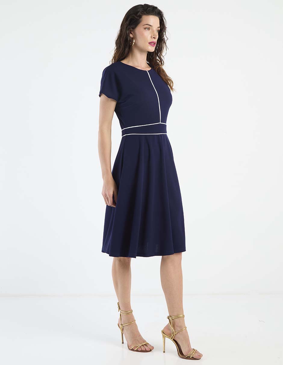 Vestido a la rodilla casual para mujer 2