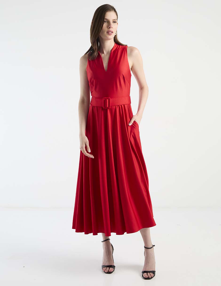 Vestido crop casual Rue de la Paix para mujer