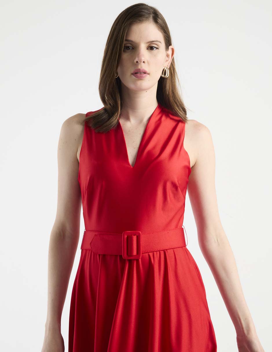 Vestido crop casual Rue de la Paix para mujer