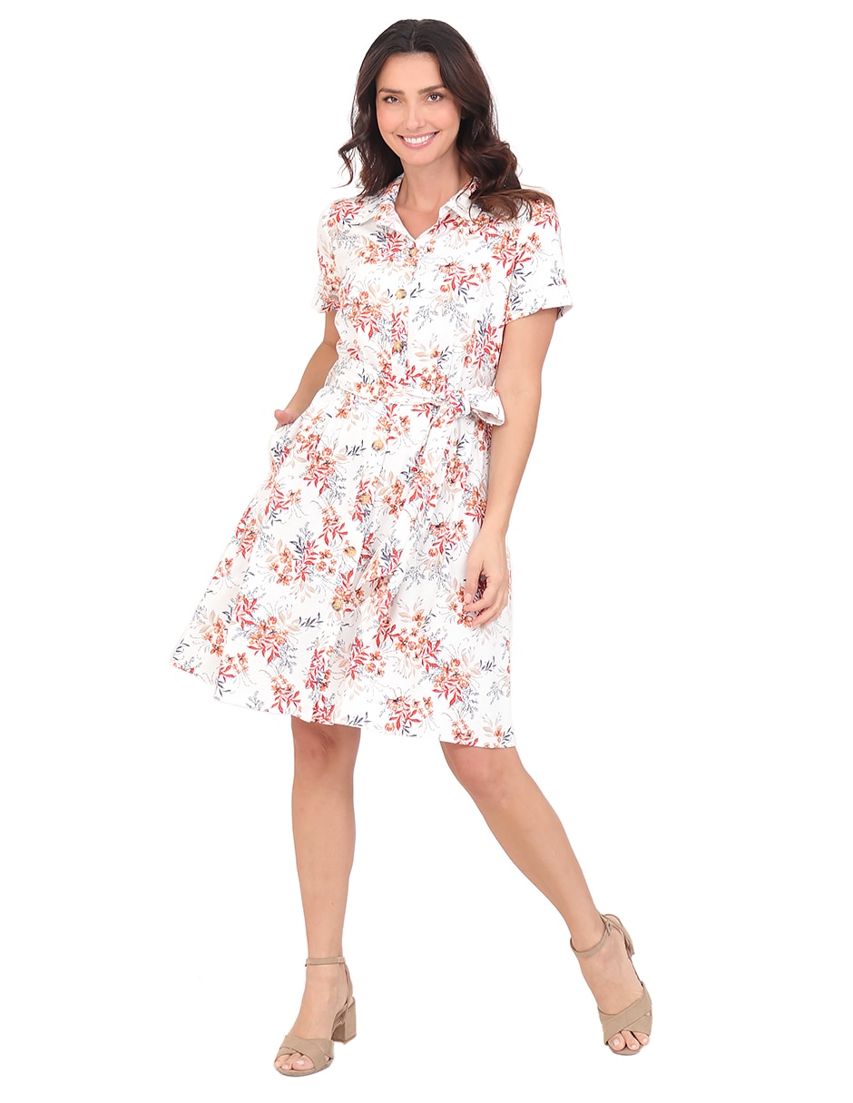 Vestido a la rodilla casual para mujer