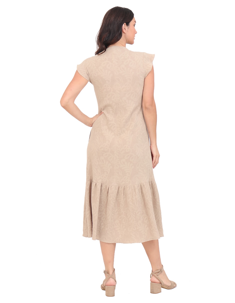 Vestido midi casual rue de la paix para mujer