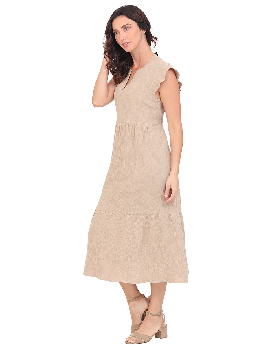 Vestido midi casual rue de la paix para mujer