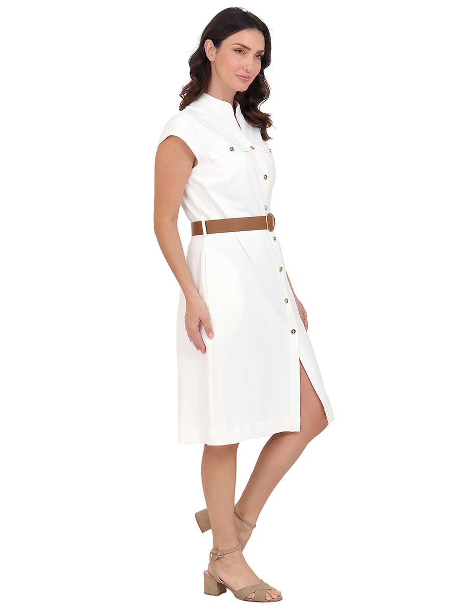 Vestido a la rodilla casual rue de la paix para mujer