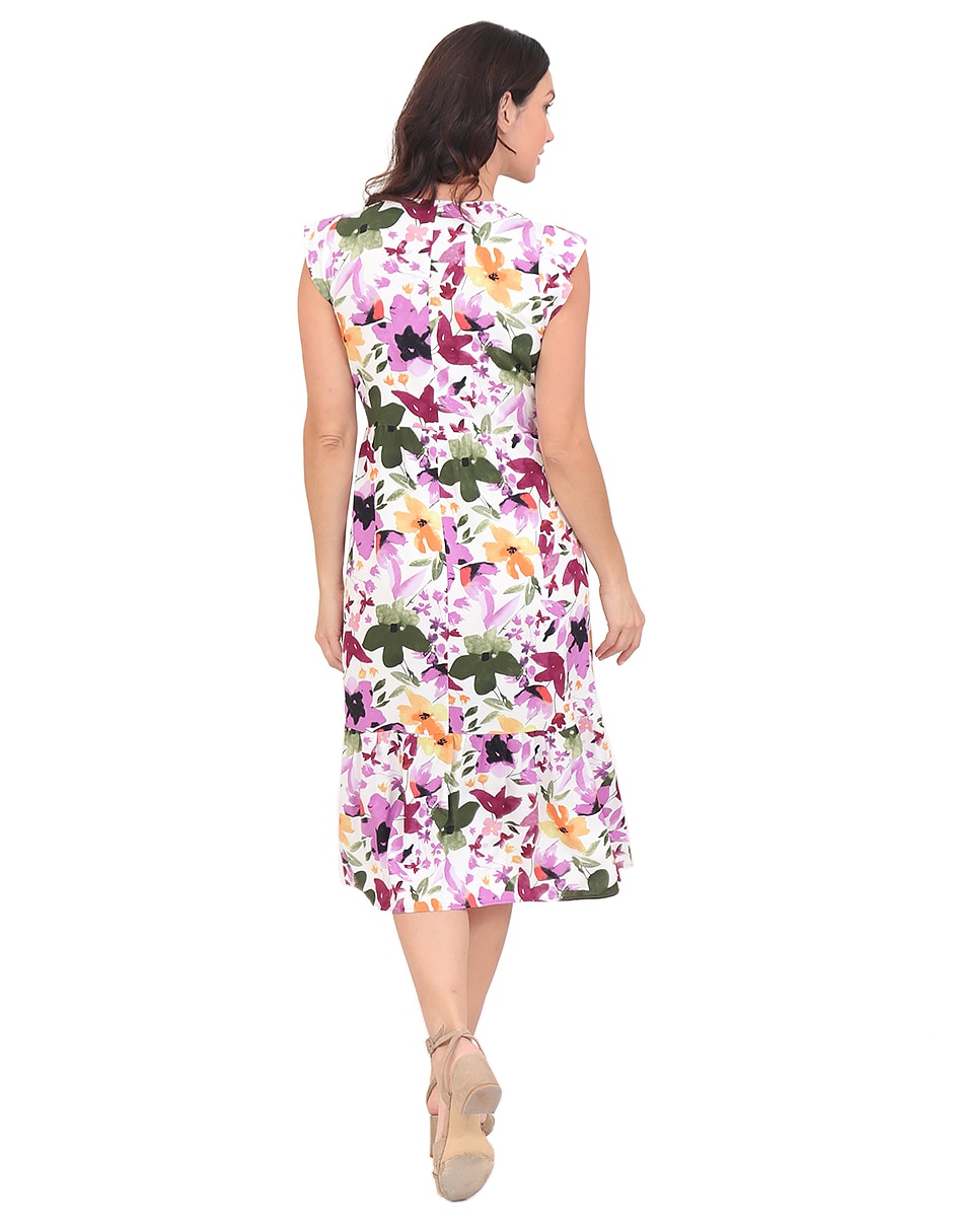 Vestido midi casual rue de la paix para mujer